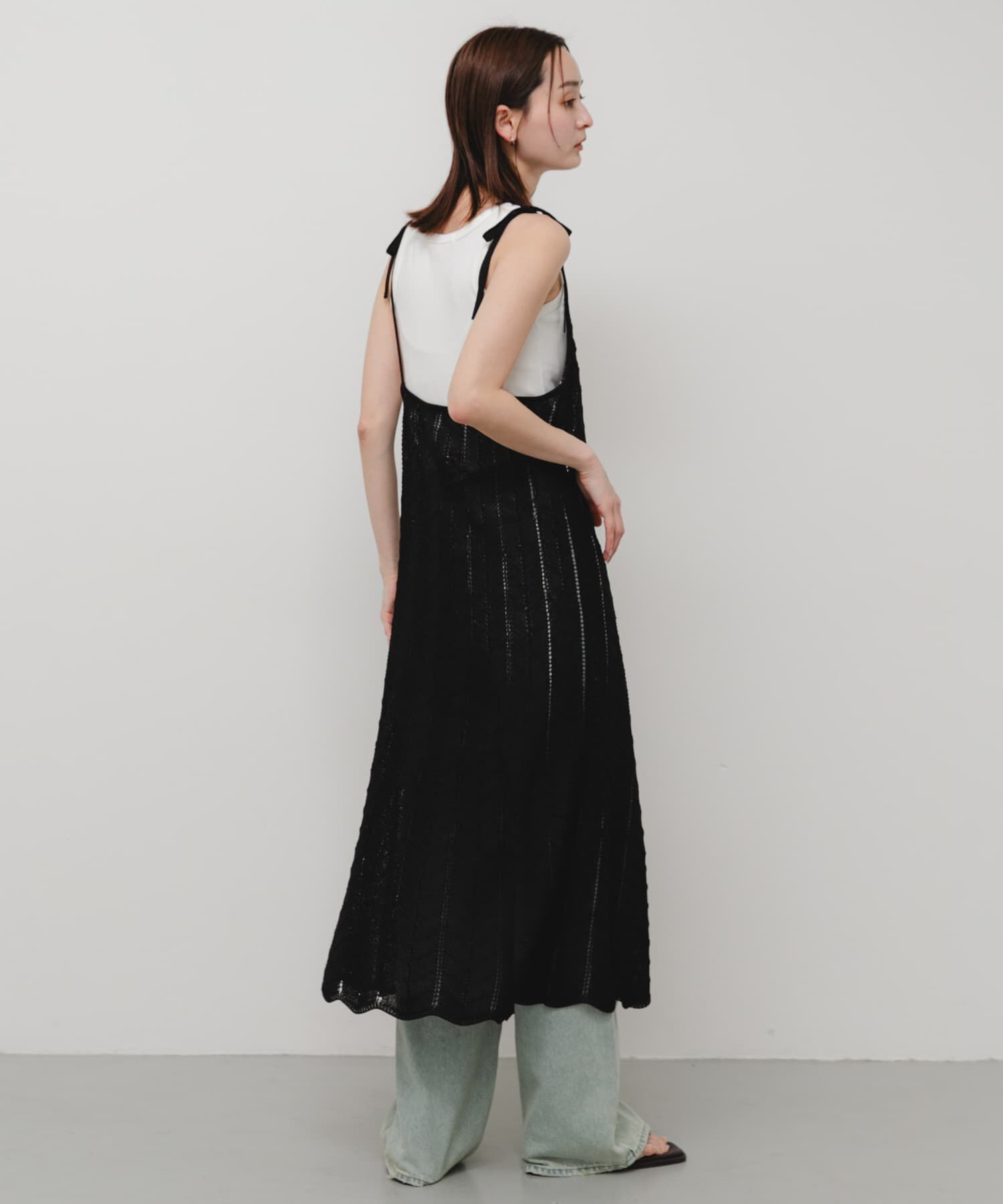 SENSE OF PLACE by URBAN RESEARCH「『洗濯可』フロントボタンレースアミキャミワンピース」|ワンピース|