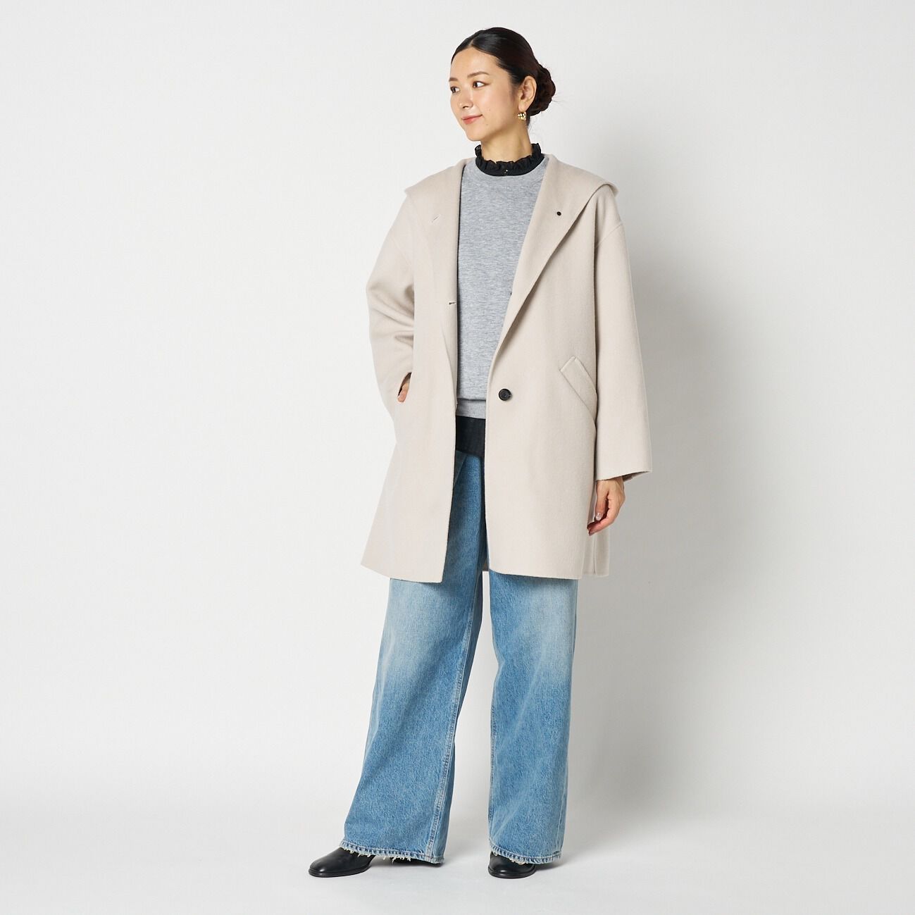 HELIOPOLE「HELIOPOLE DOUBLE FACE HOODIE COAT」|トレンチコート|