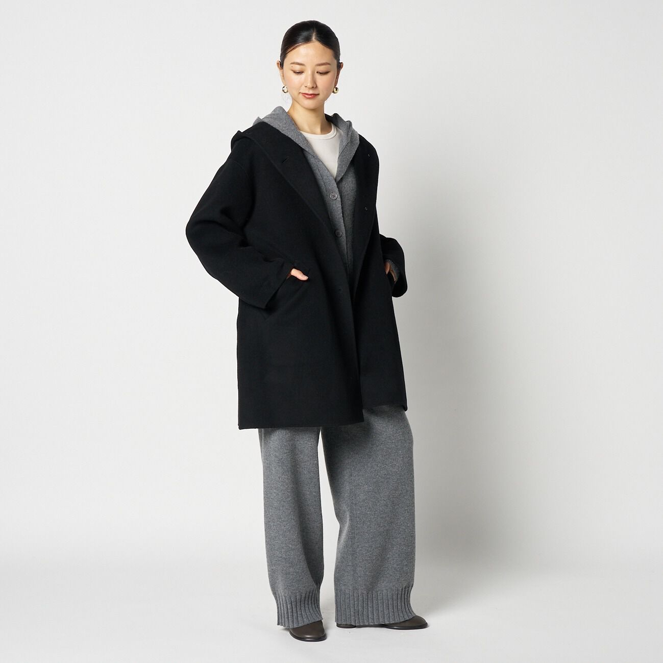 HELIOPOLE「HELIOPOLE DOUBLE FACE HOODIE COAT」|トレンチコート|