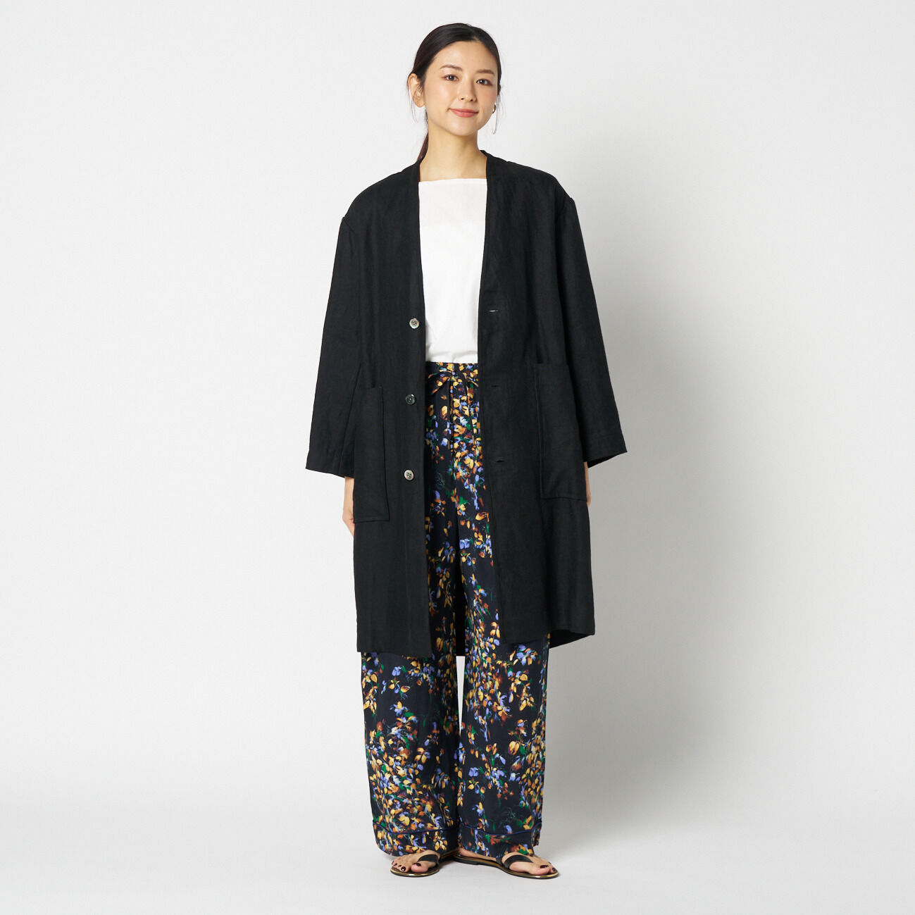 HELIOPOLE「HELIOPOLE DUNGAREES LINEN COAT」|トレンチコート|