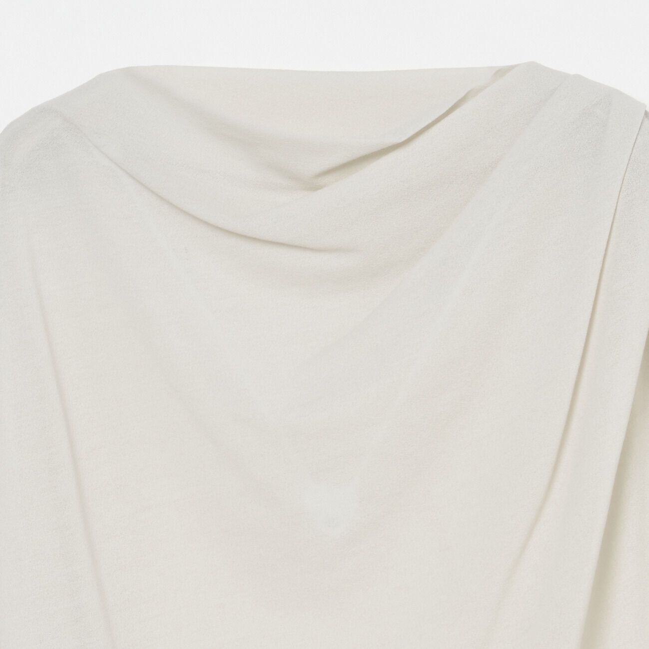  「HAKUJI Crepe jersey asym T-shirt」|Tシャツ・カットソー|