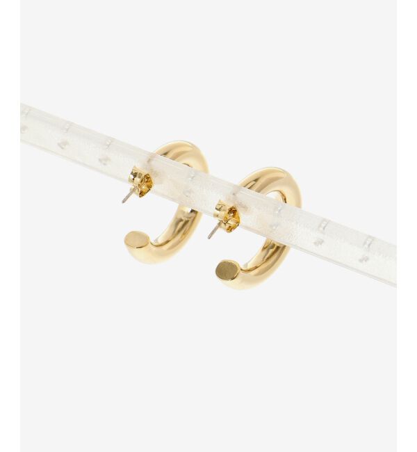 le.coeur blanc「メタルフープピアス」|ピアス|
