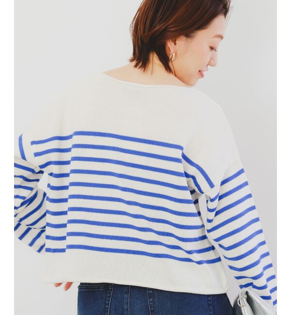 le.coeur blanc「《手洗い可能》TRICOTS JEANMARC ボーダーニット」|ニット・セーター|
