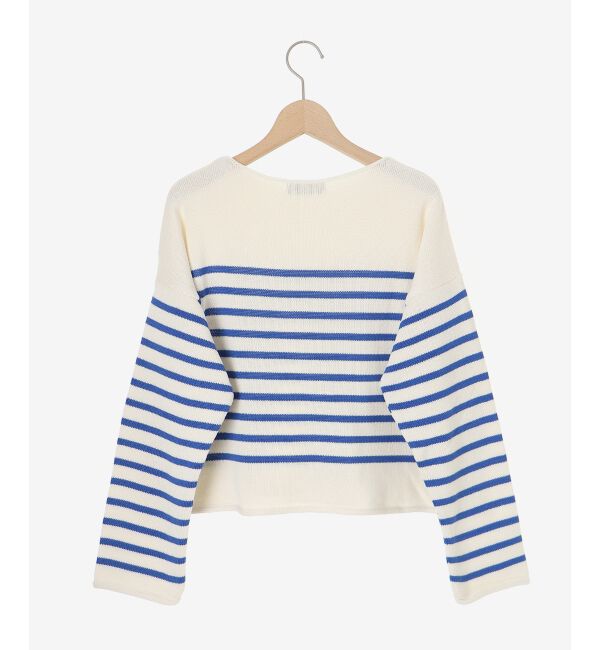 le.coeur blanc「《手洗い可能》TRICOTS JEANMARC ボーダーニット」|ニット・セーター|
