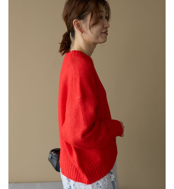 「《WEB限定》イージーケア/ウォッシャブルワイドクルーネックニット」|ニット・セーター|