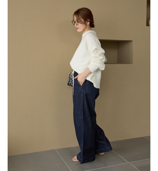 「《WEB限定》イージーケア/ウォッシャブルワイドクルーネックニット」|ニット・セーター|