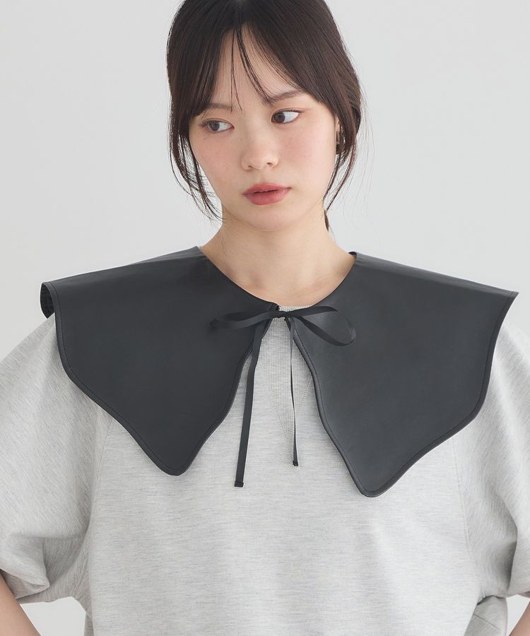 earth music&ecology「スカラップレザーライク付け衿」|その他|