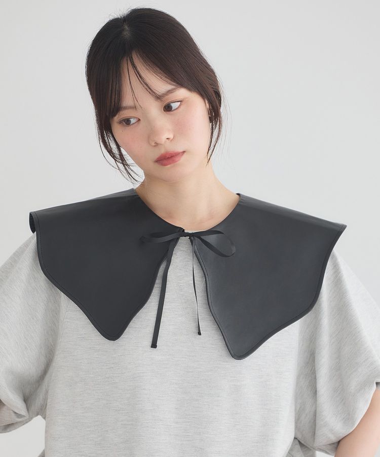earth music&ecology「スカラップレザーライク付け衿」|その他|