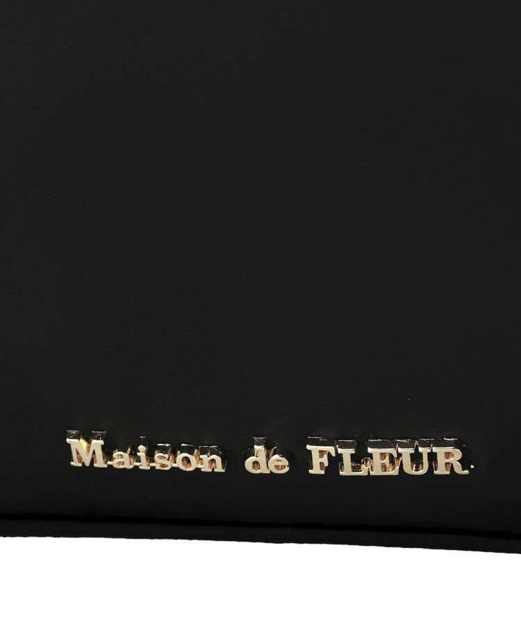 Maison de FLEUR「【A4対応】撥水加工フロントフリル3ルームトートLarge」|トートバッグ|