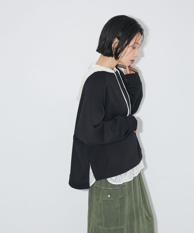 Green Parks「エアリークッションリラックスカットプルオーバー」|Tシャツ・カットソー|Black