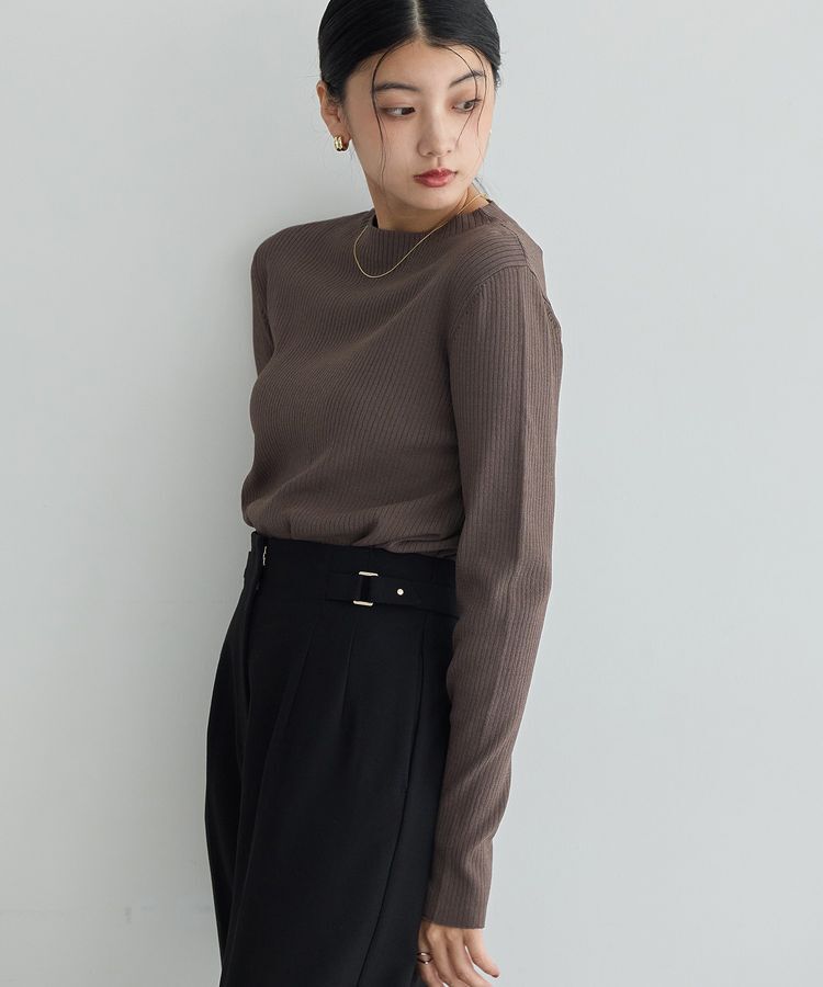 YECCA VECCA「【2点SET】ラッフルキャミセット長袖ニット」|ニット・セーター|