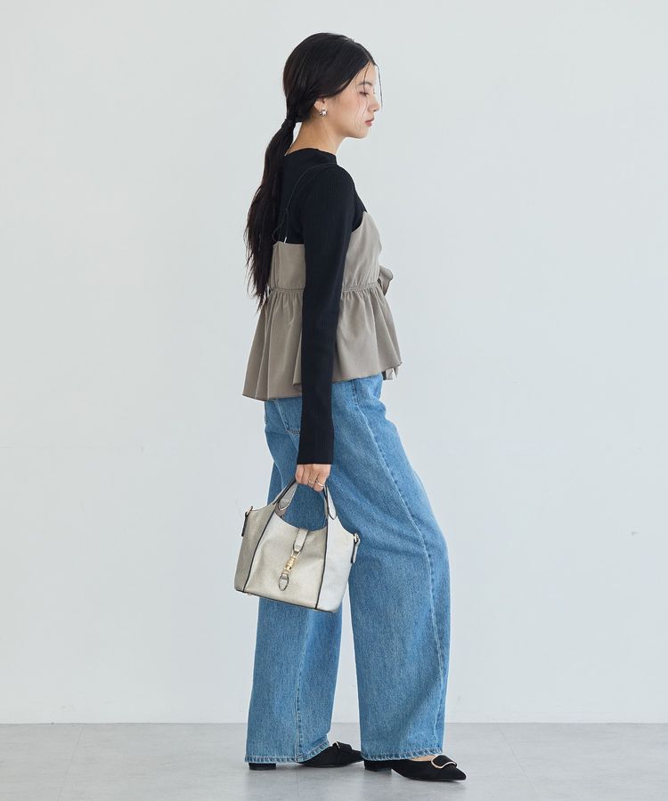 YECCA VECCA「【2点SET】ラッフルキャミセット長袖ニット」|ニット・セーター|
