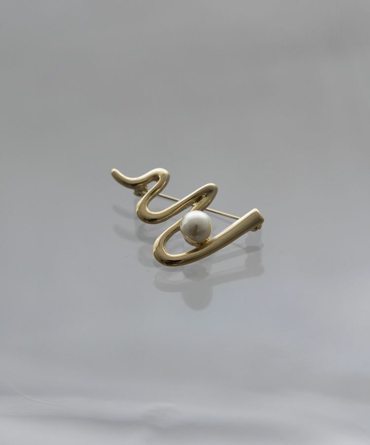 GARAGE OF GOOD CLOTHING「パール付ブローチ」|その他|Gold