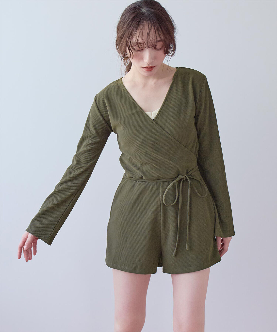 SEA DRESS「カシュクールオールインワン」|コンビネゾン|