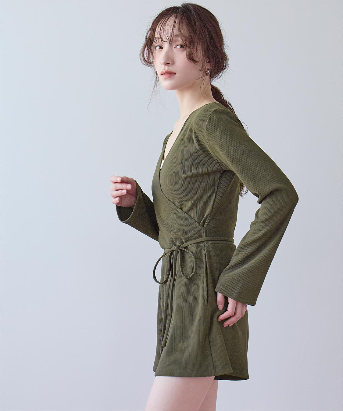 SEA DRESS「カシュクールオールインワン」|コンビネゾン|