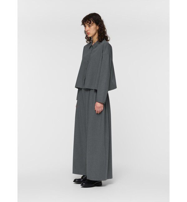 mizuiro ind「mizuiro ind T/Rワイドシャツ」|シャツ・ブラウス|