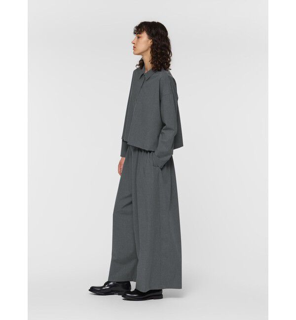 mizuiro ind「mizuiro ind T/Rワイドシャツ」|シャツ・ブラウス|