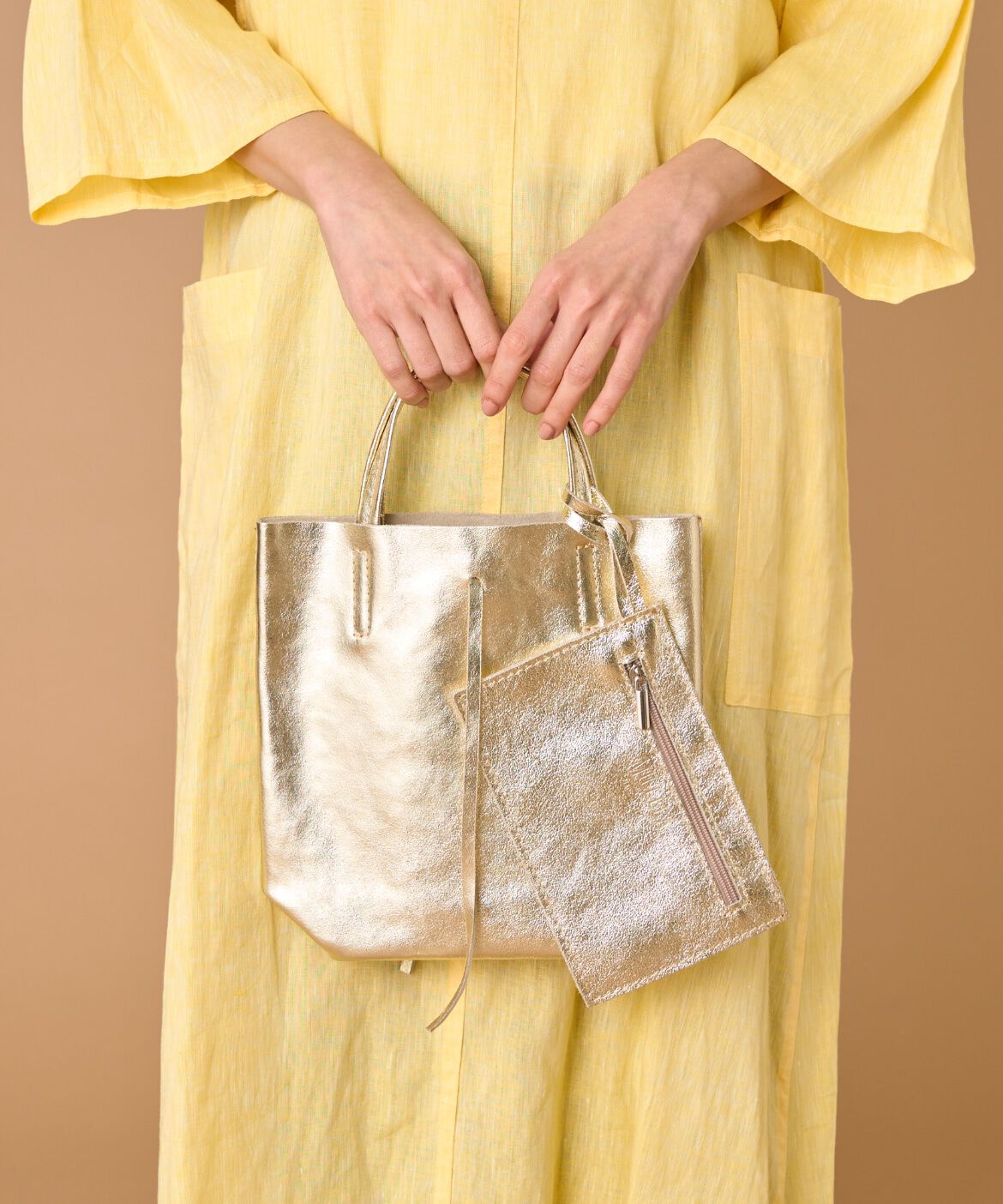 FAVORITE SUKINAMONO「メタリックミニトートバッグ《MILLELA FIRENZE》」|トートバッグ|ゴールド1