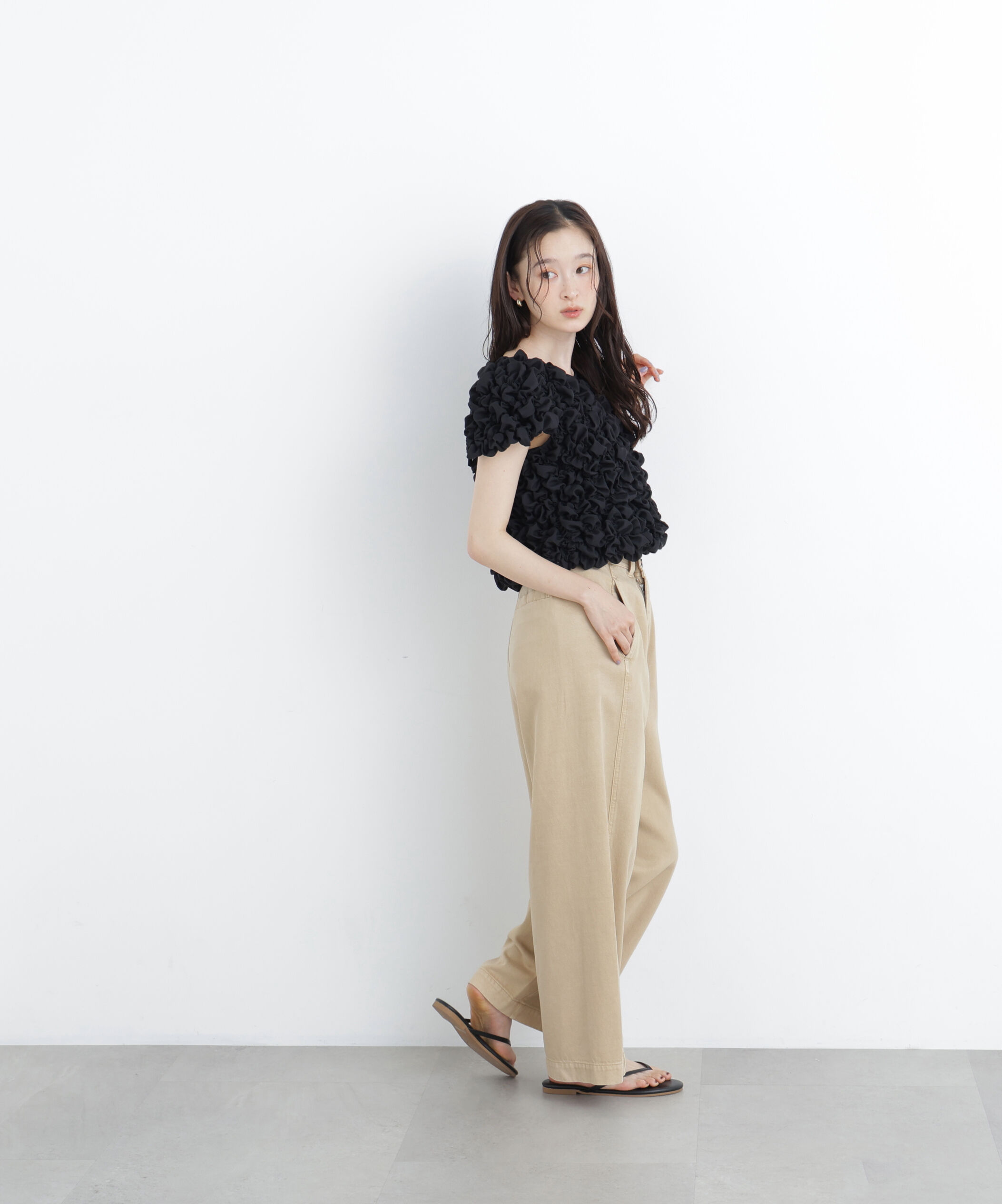  「〈N.〉コットンブレンドワイドパンツ」|その他|