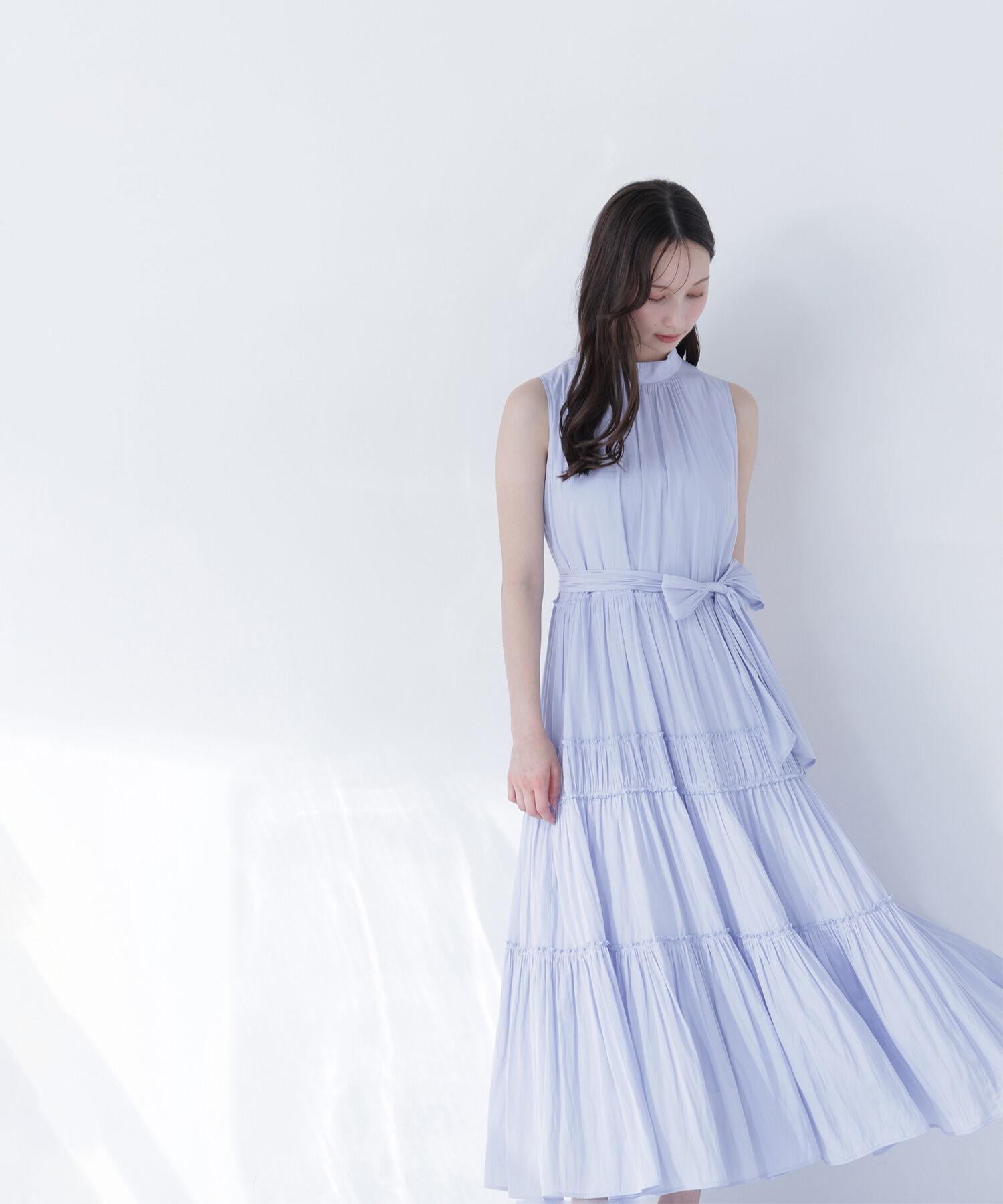  「バックリボンティアードワンピース」|ワンピース|