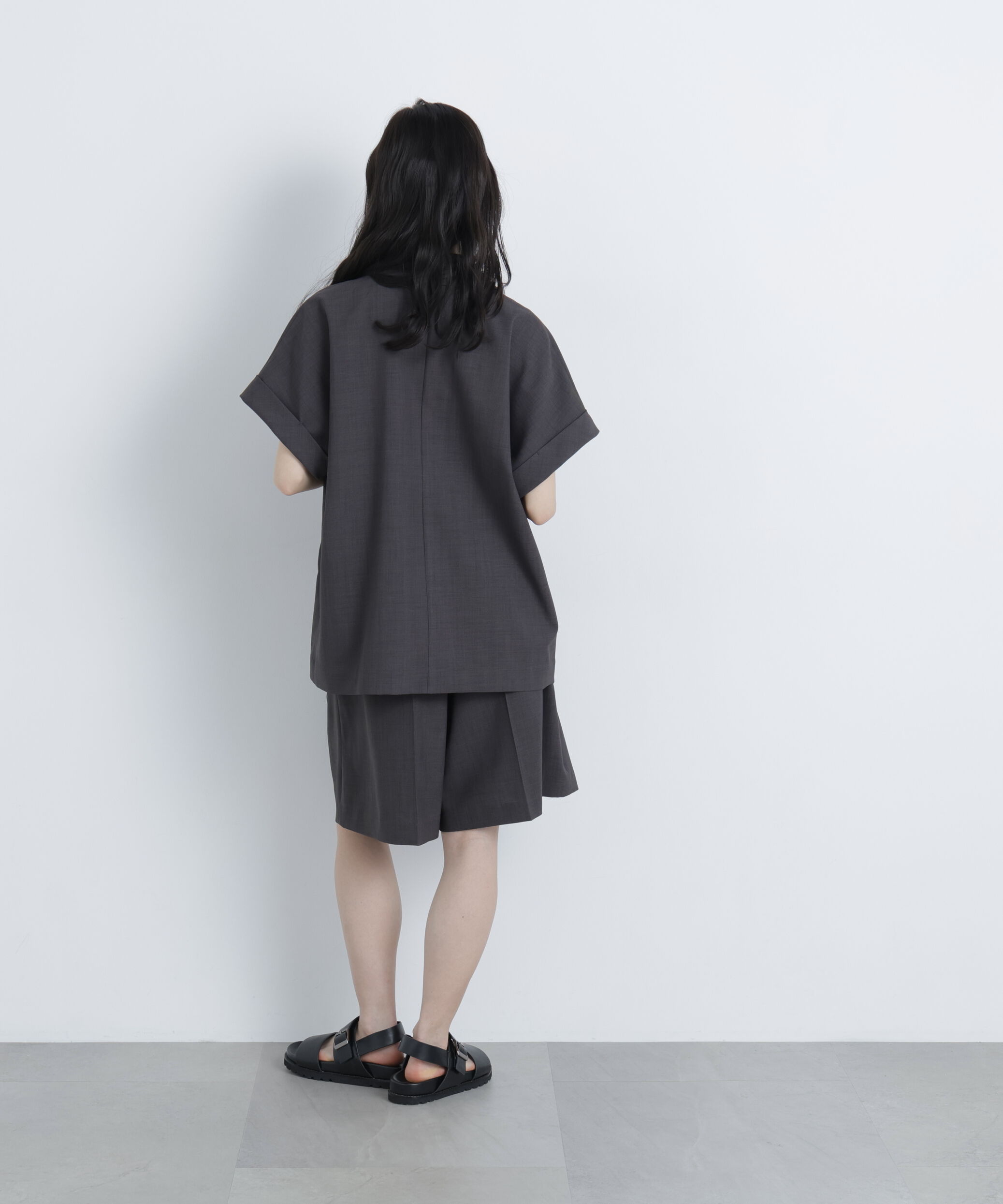 「リネンライク SETUP ハーフスリーブジャケット」|その他|