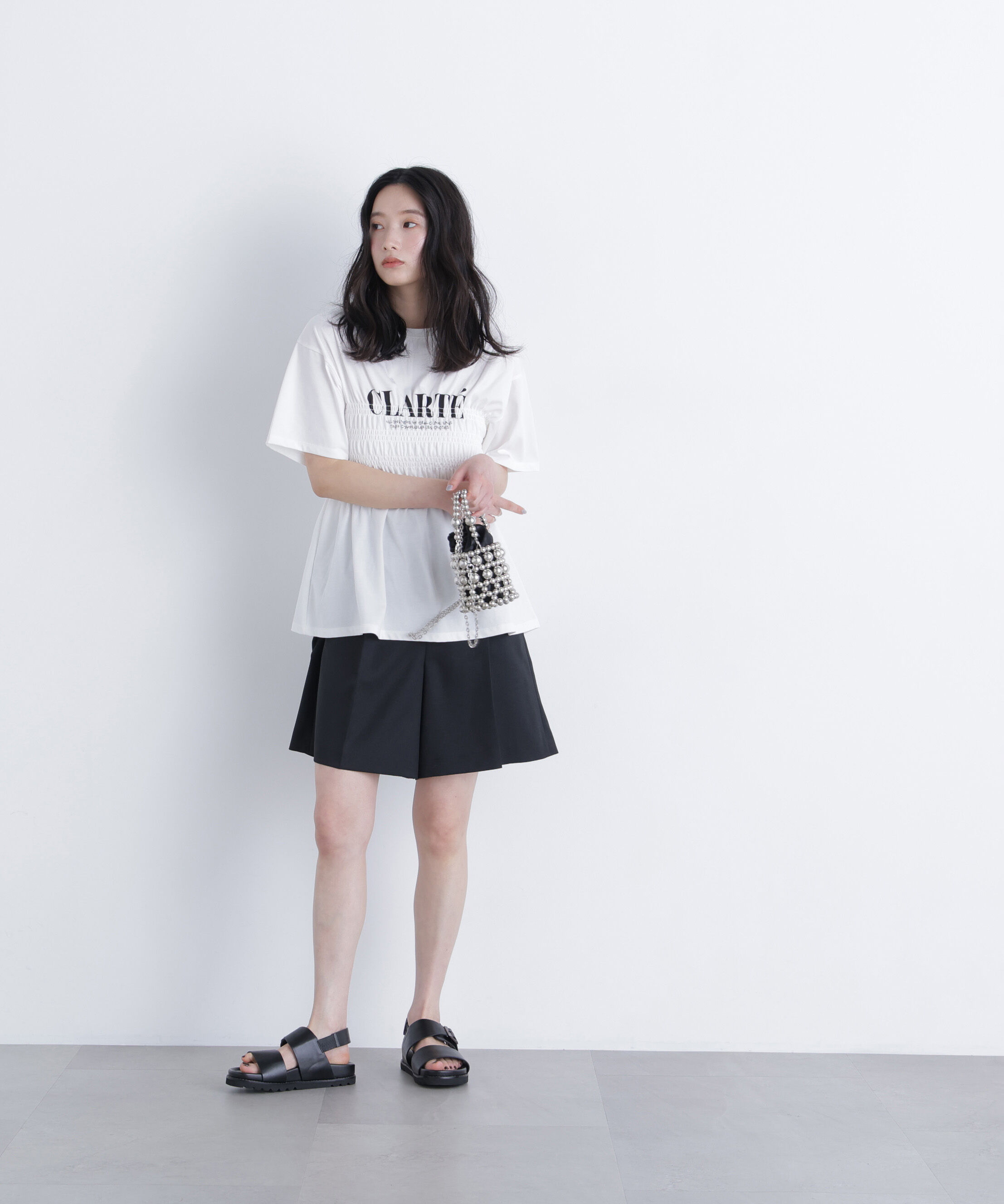  「〈N.〉シャーリングペプラムカットソー」|Tシャツ・カットソー|