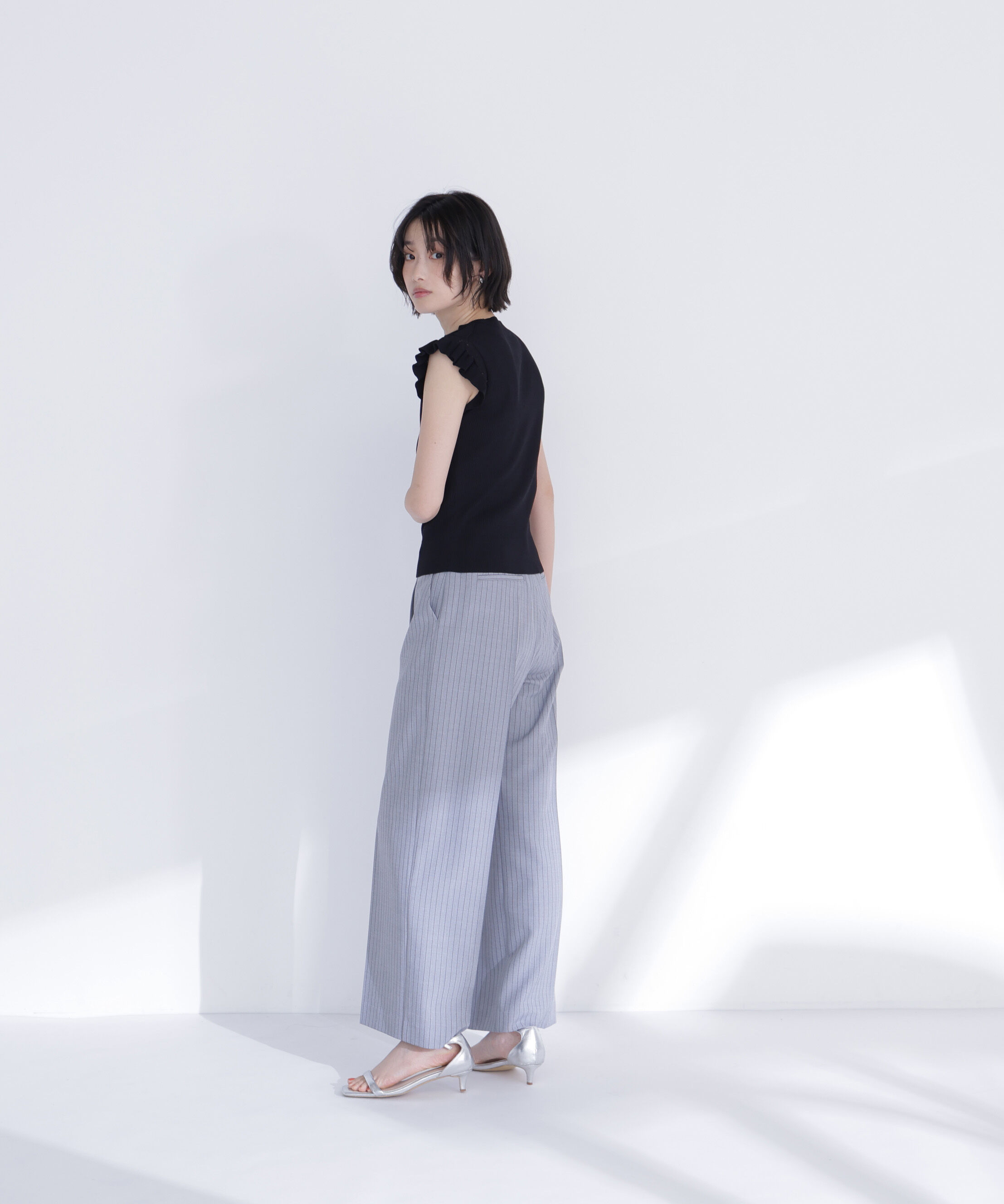  「アイレットフリルニット」|ニット・セーター|