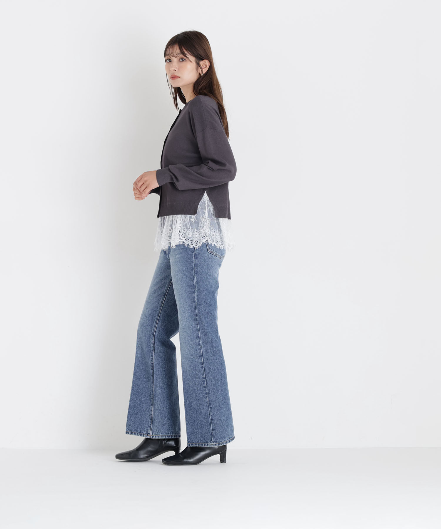  「セミフレアデニムパンツ」|その他|
