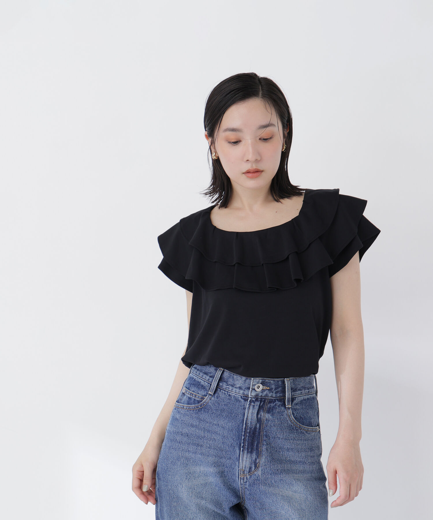  「ラッフルカットソー」|Tシャツ・カットソー|