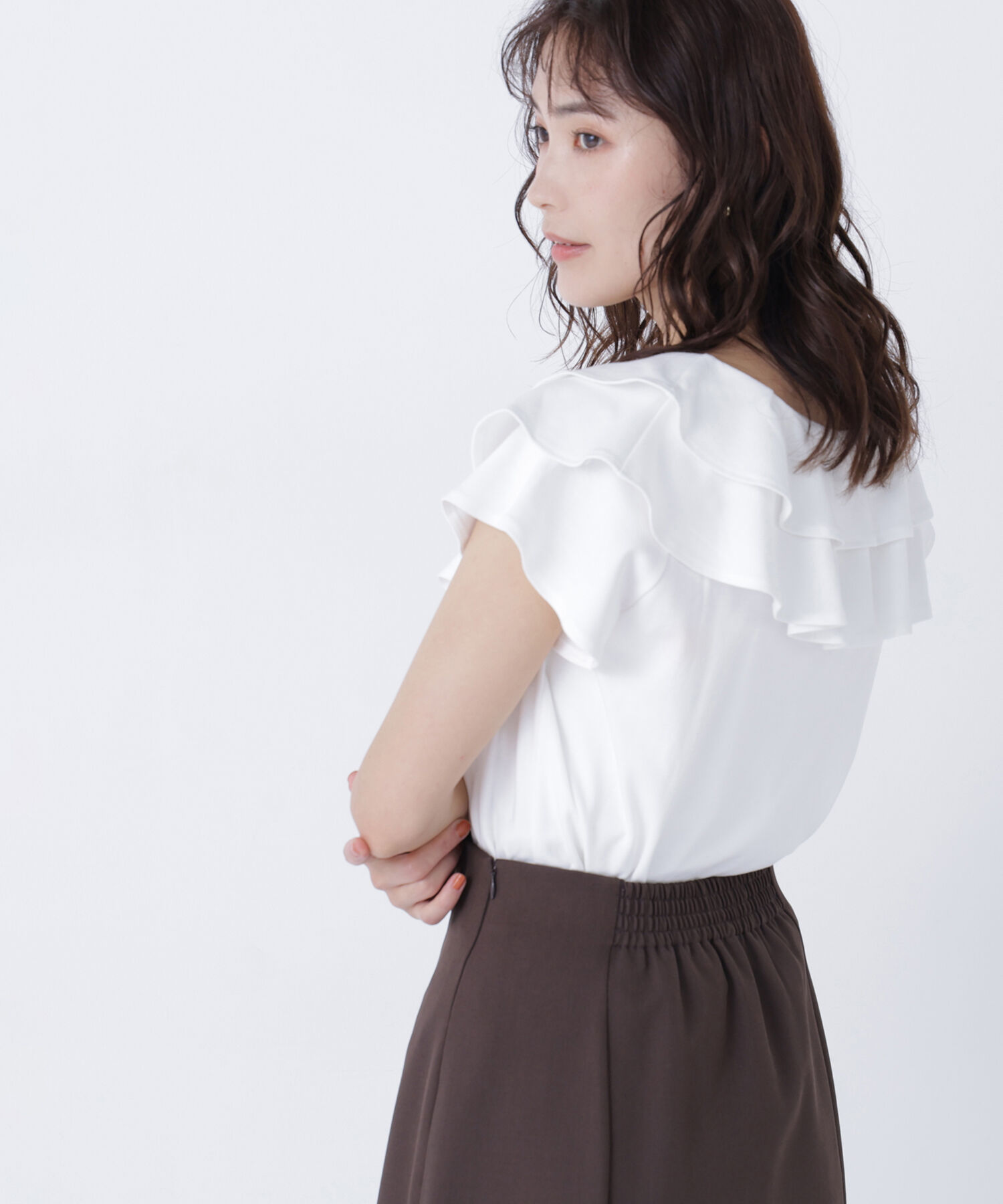  「ラッフルカットソー」|Tシャツ・カットソー|