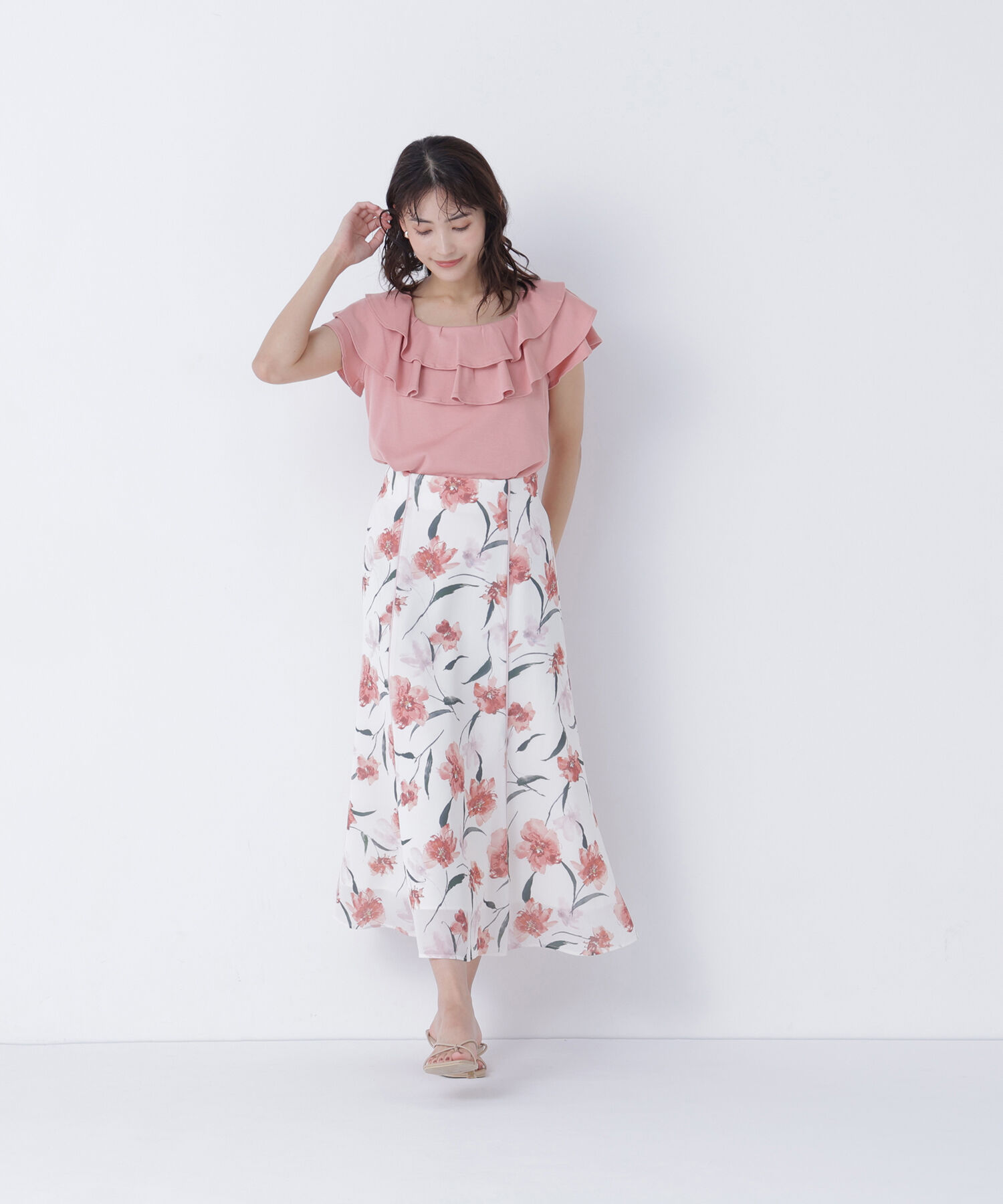  「ラッフルカットソー」|Tシャツ・カットソー|
