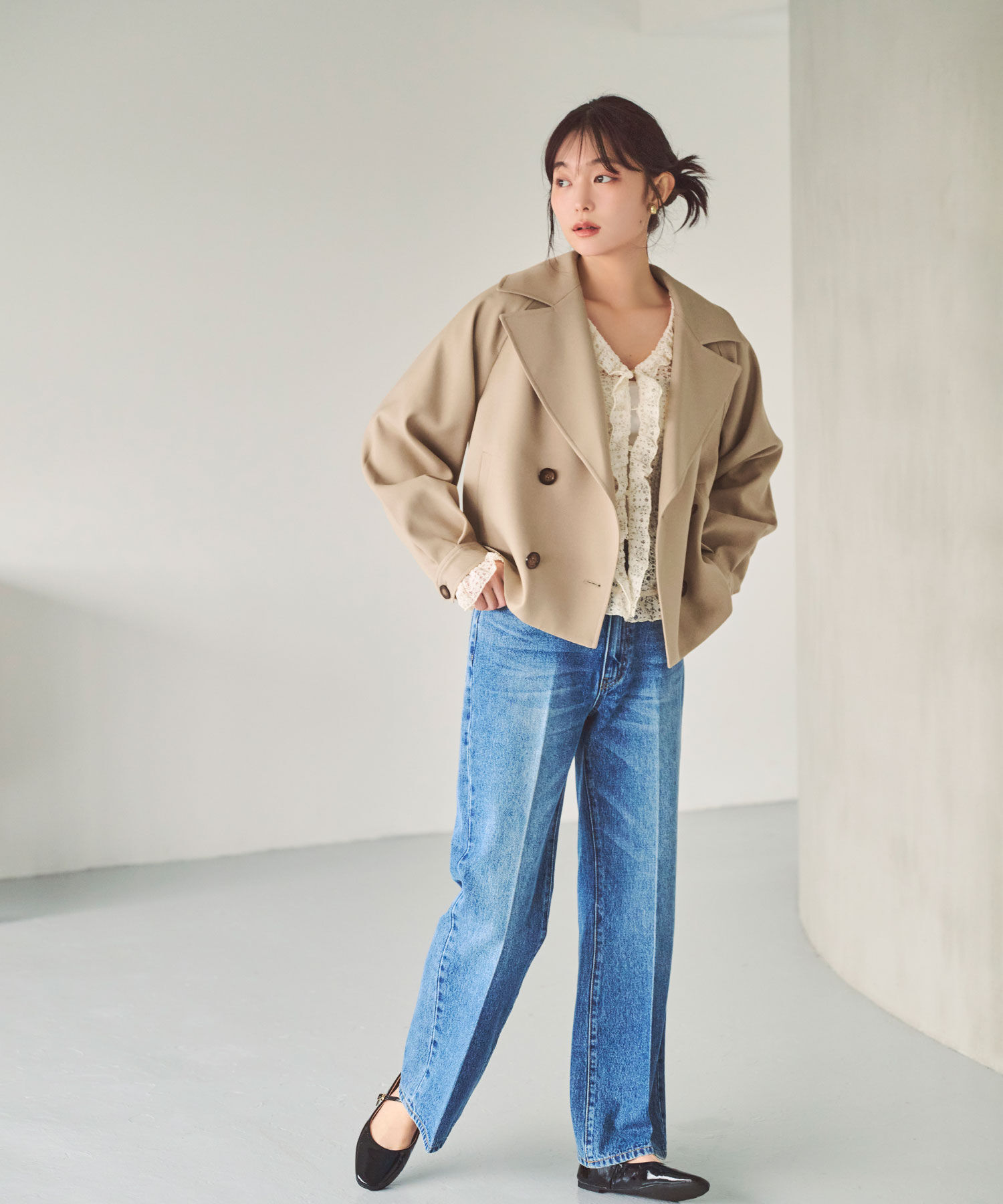  「<ちょうど､いい服>｢おはよう｣から｢おつかれさま｣まで｡ 毎日ﾊｰﾌ 」|ブルゾン・スタジャン|