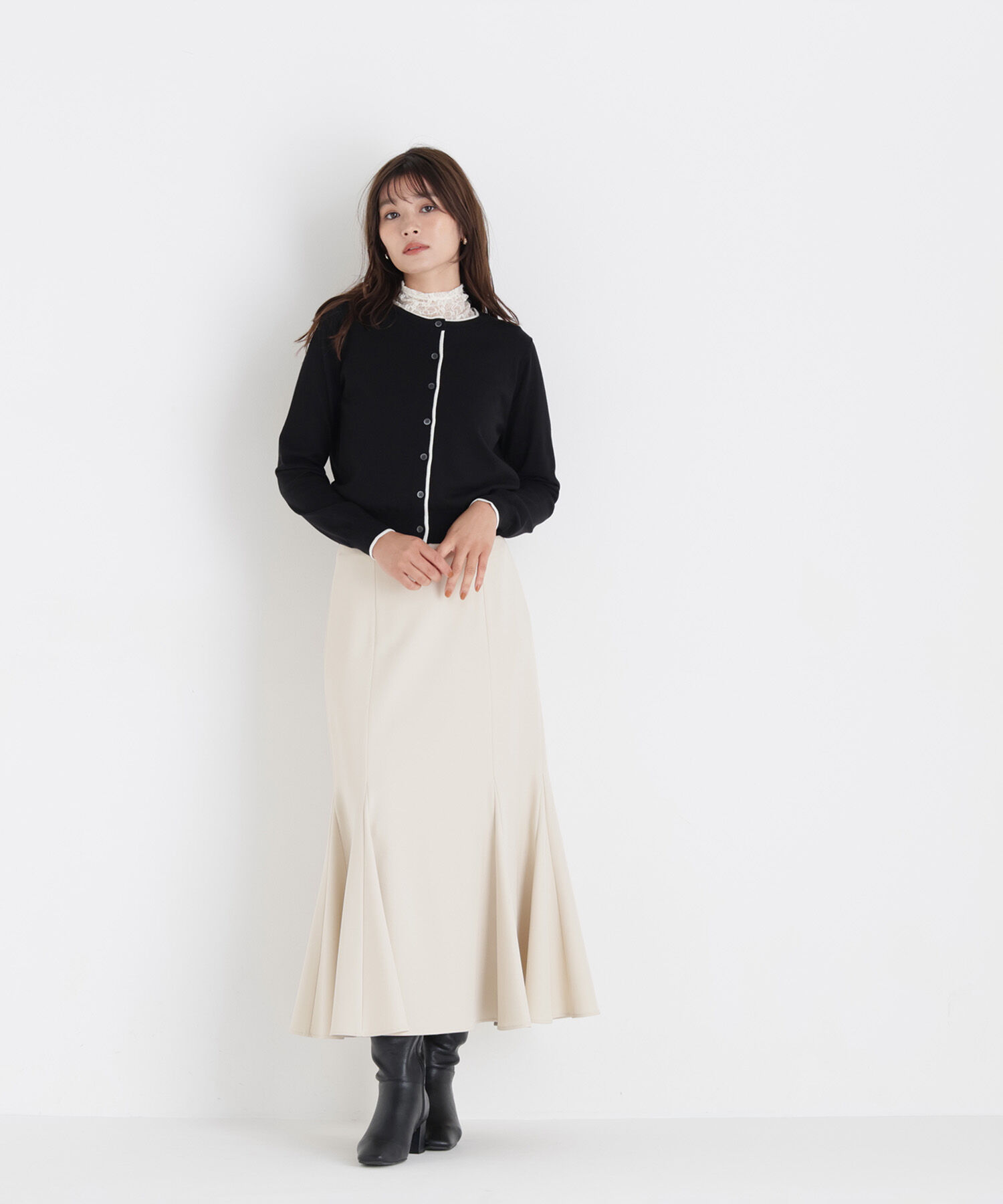  「<EC限定ｶﾗｰ:ﾈｲﾋﾞｰ系><ちょうど､いい服>&ldquo;それどこの?褒められ配 」|ニット・セーター|