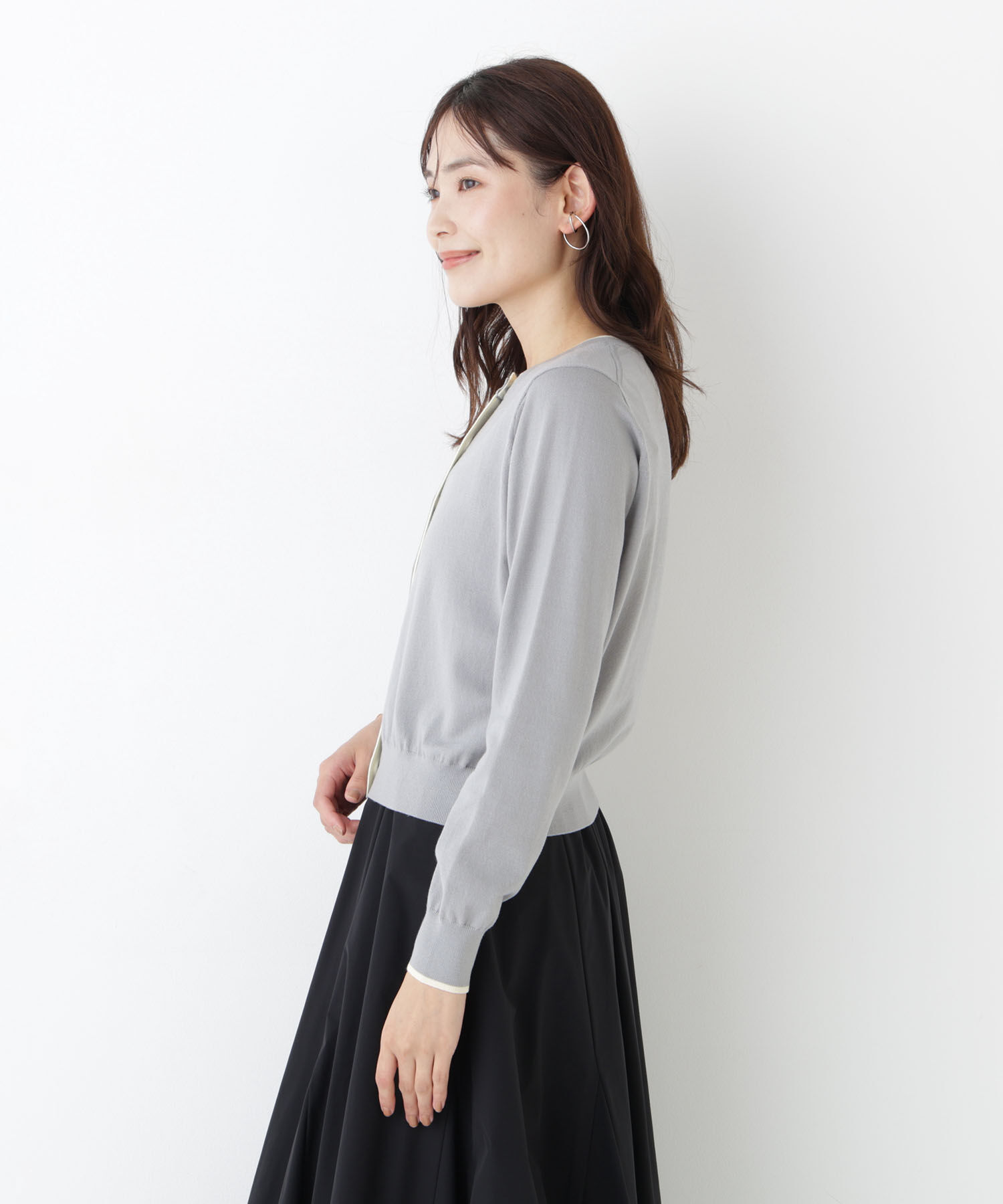 「<EC限定ｶﾗｰ:ﾈｲﾋﾞｰ系><ちょうど､いい服>&ldquo;それどこの?褒められ配 」|ニット・セーター|