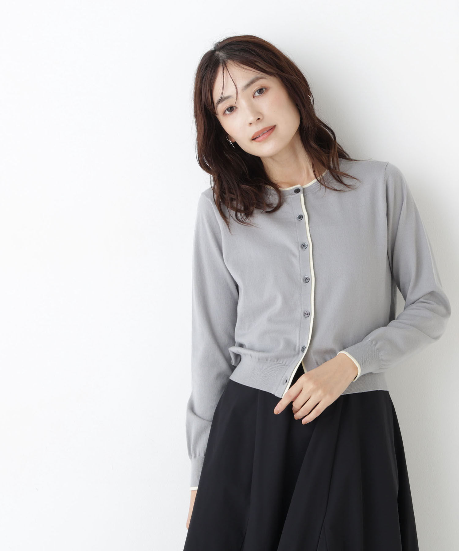  「<EC限定ｶﾗｰ:ﾈｲﾋﾞｰ系><ちょうど､いい服>&ldquo;それどこの?褒められ配 」|ニット・セーター|