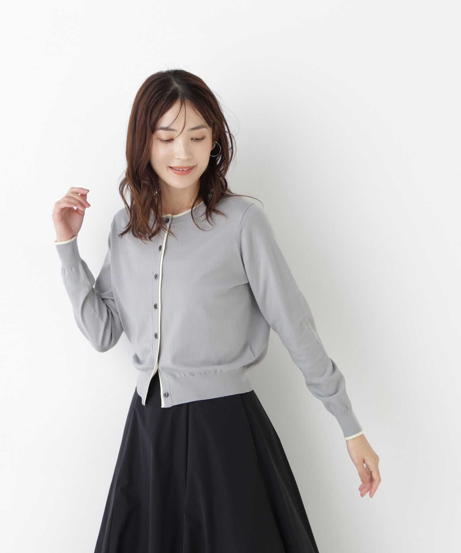  「<EC限定ｶﾗｰ:ﾈｲﾋﾞｰ系><ちょうど､いい服>&ldquo;それどこの?褒められ配 」|ニット・セーター|