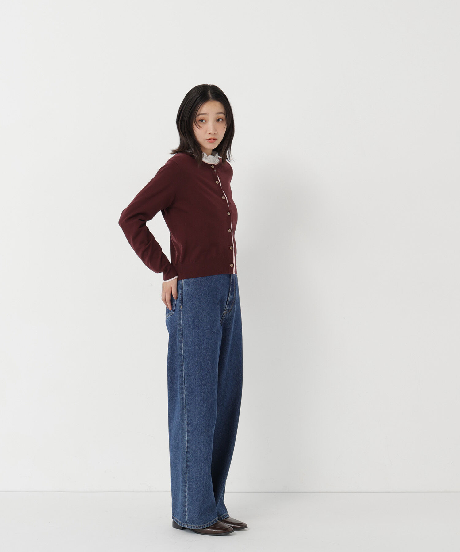  「<EC限定ｶﾗｰ:ﾈｲﾋﾞｰ系><ちょうど､いい服>&ldquo;それどこの?褒められ配 」|ニット・セーター|