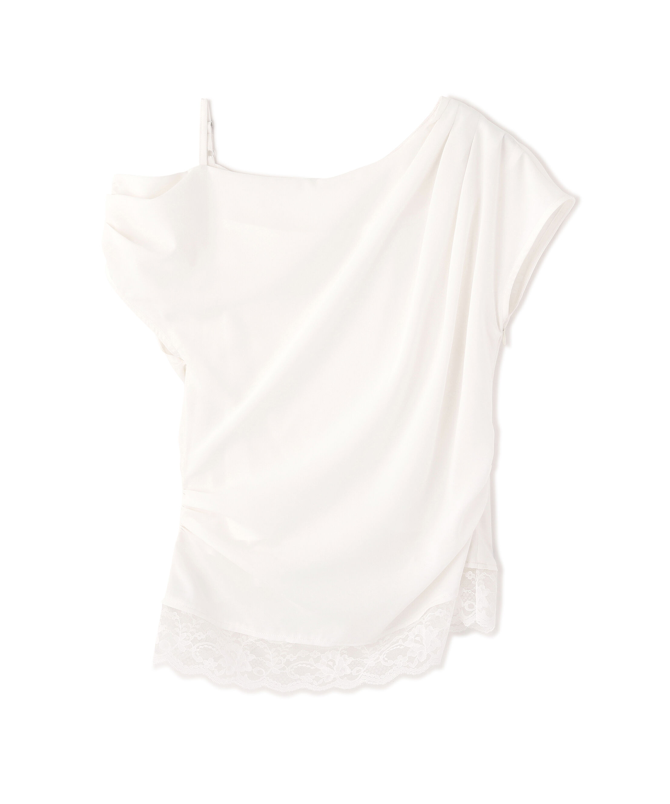 PROPORTION BODY DRESSING「〈a/mie〉アシメドレープブラウス」|シャツ・ブラウス|