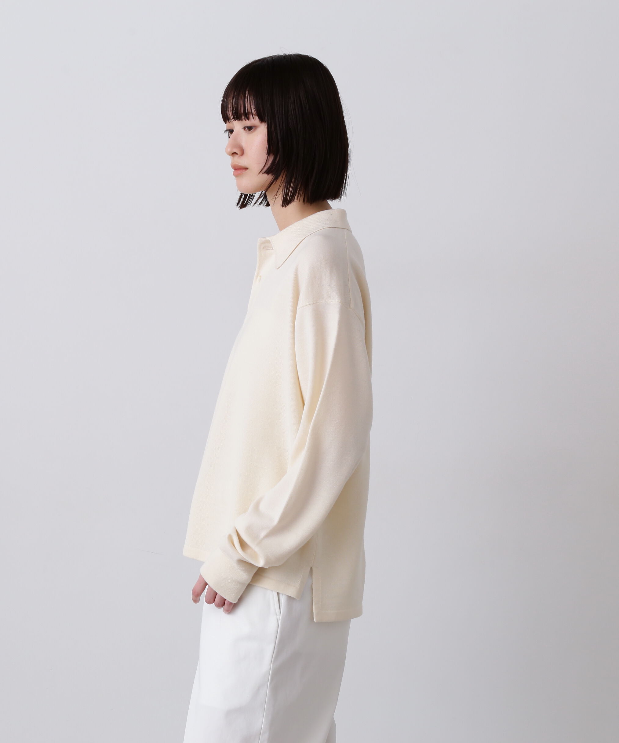YLEVE 「Ｙ / NONMULESING WOOL KN POLO」|ニット・セーター|