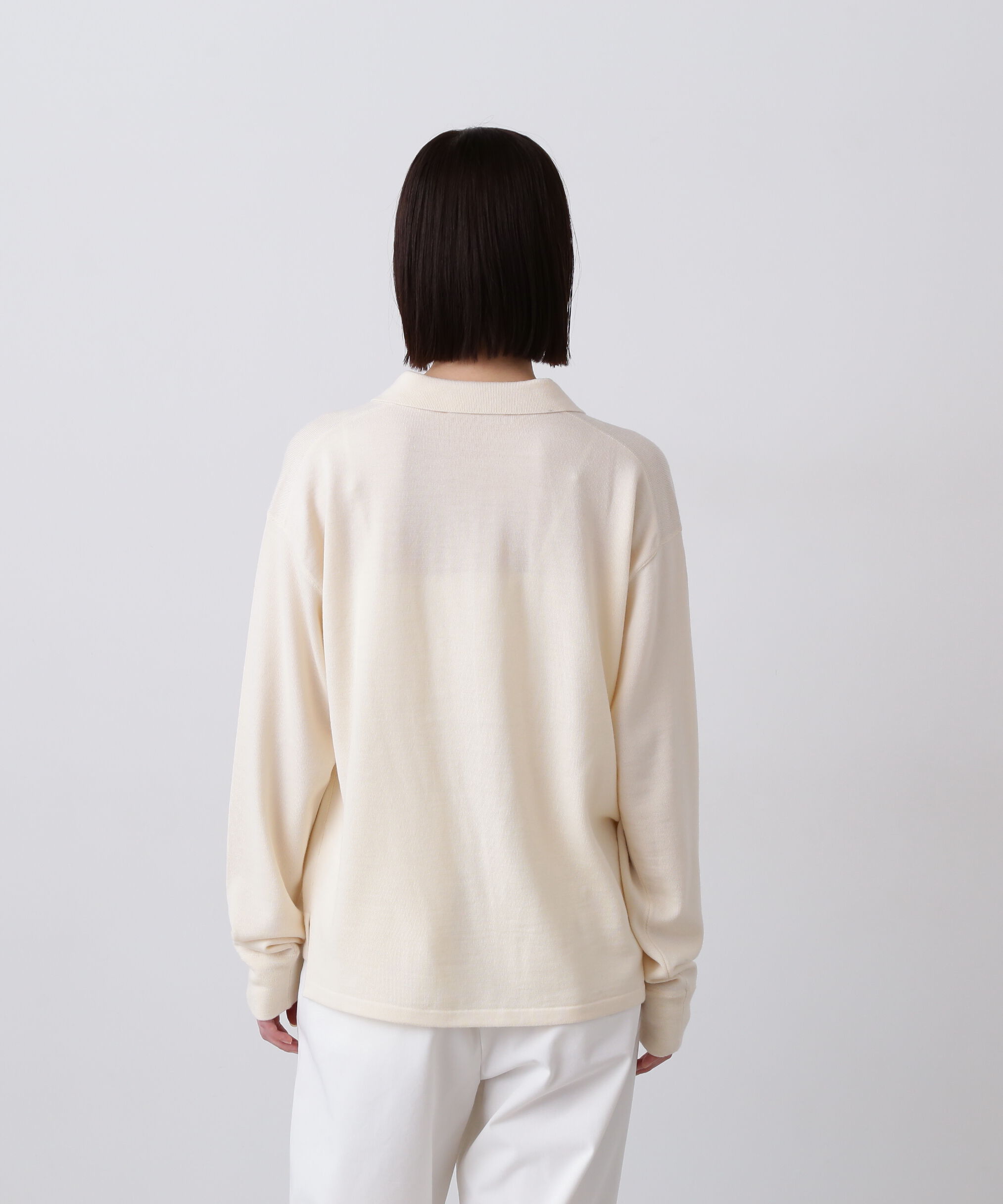 YLEVE 「Ｙ / NONMULESING WOOL KN POLO」|ニット・セーター|