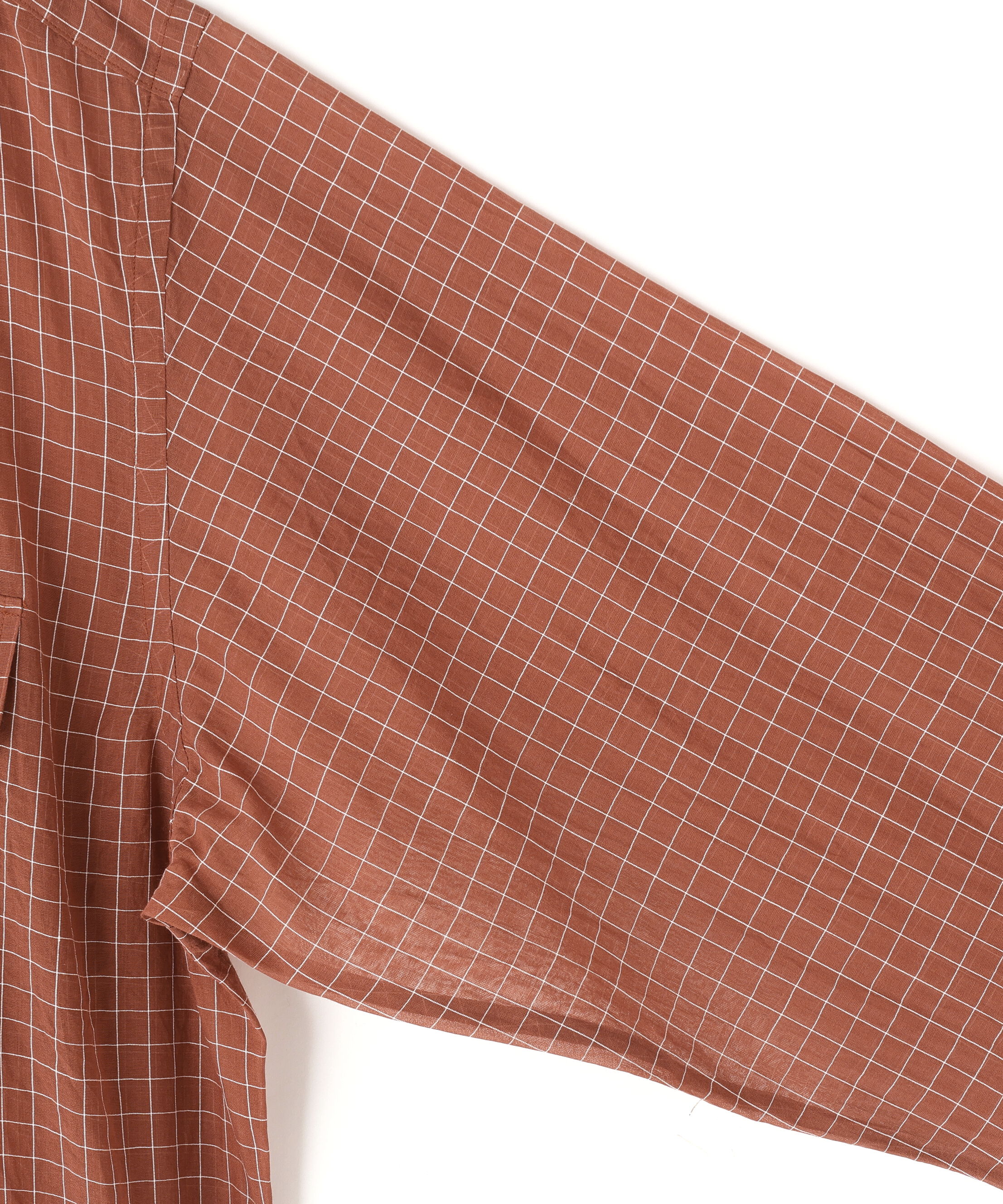 YLEVE 「YLEVE / COTTON SILK CHECK PULLOVER SHIRT」|シャツ・ブラウス|