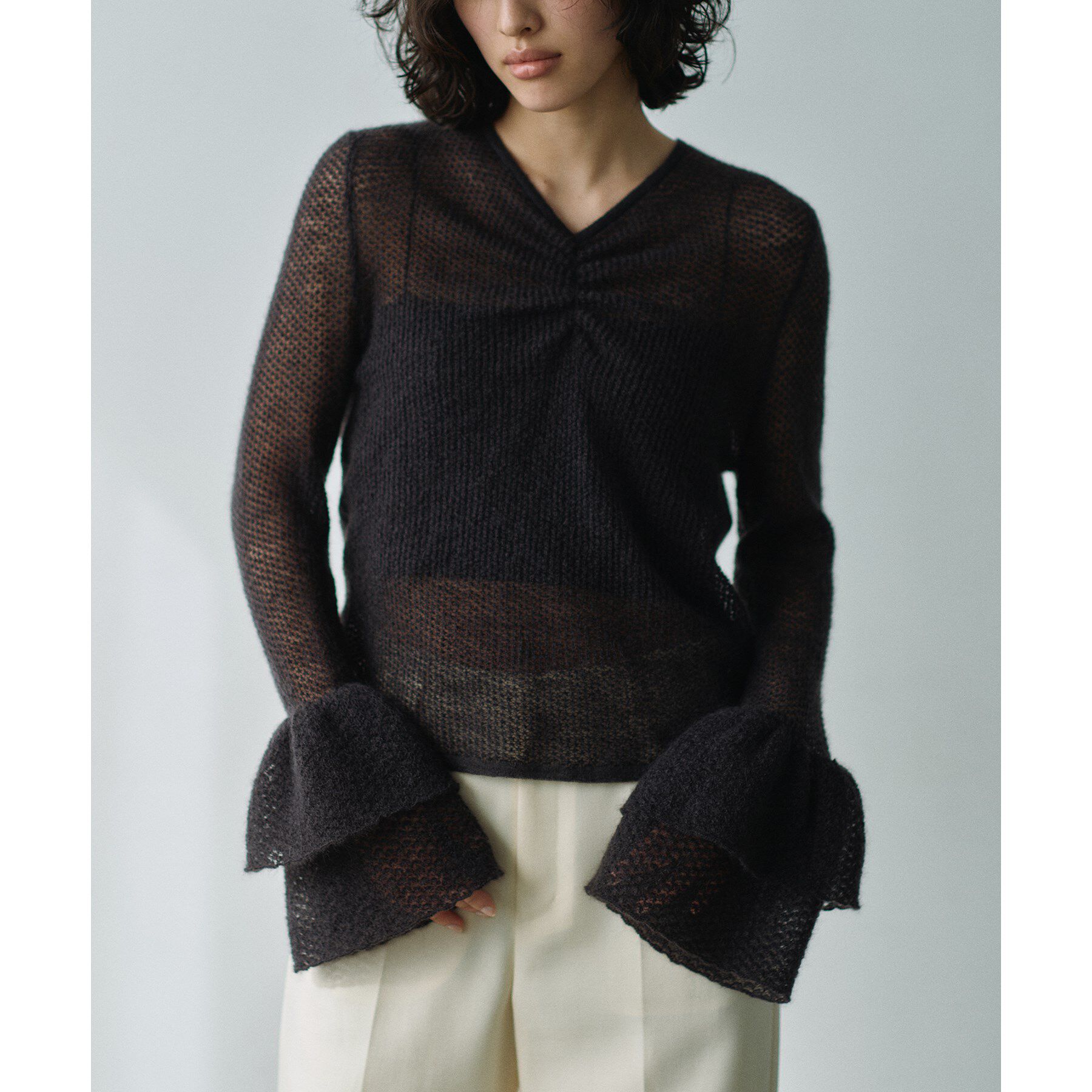 CODE A「bell sleeve mohair pullover」|ニット・セーター|