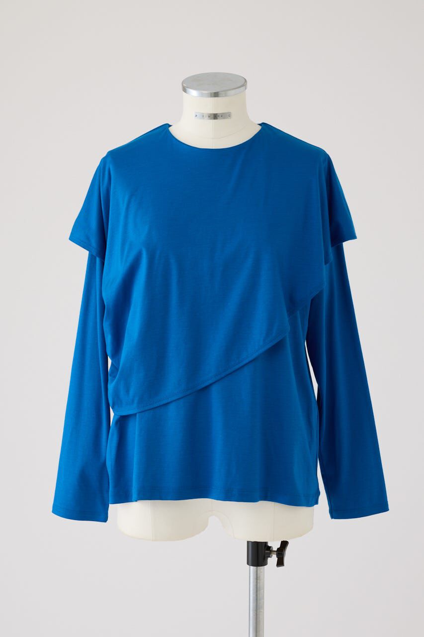 RIM.ARK 「Layered gather cut tops」|Tシャツ・カットソー|BLU