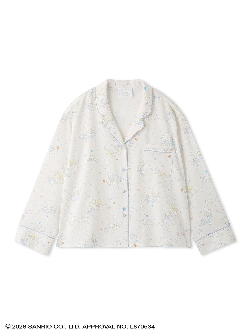 SNIDEL HOME「【Cinnamoroll】サテン開襟シャツ」|ルームウェア|