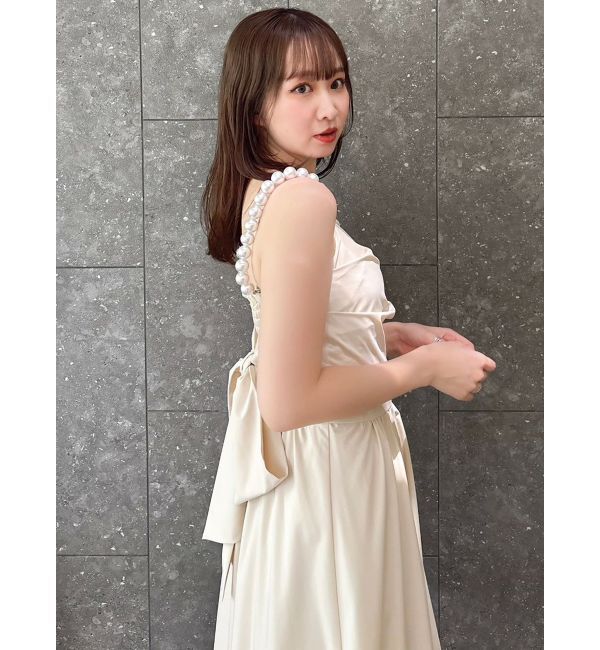 dazzlin「【吉田朱里】パール2wayボリュームワンピース」|ワンピース|