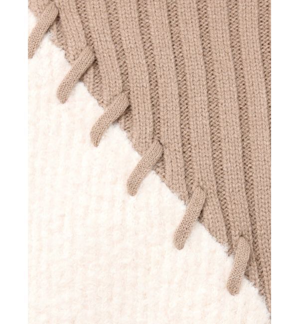 MURUA「ラインMIXシャギーショルダーニット」|ニット・セーター|