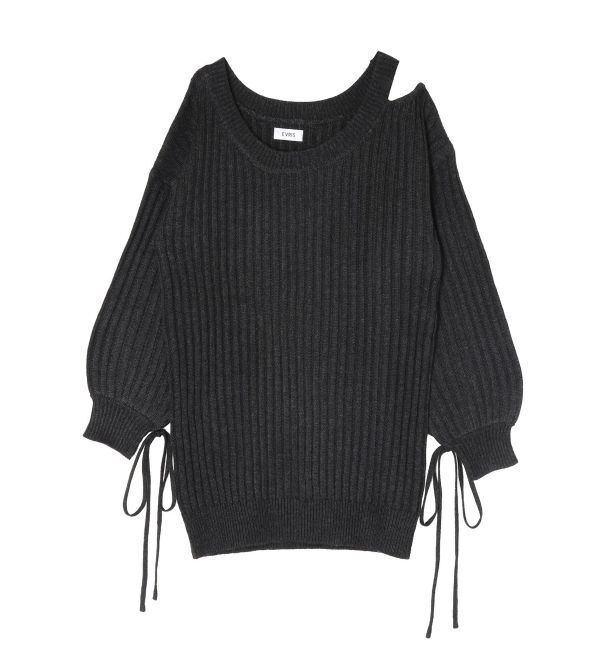 EVRIS「ワンショルダーニットワンピース」|ワンピース|