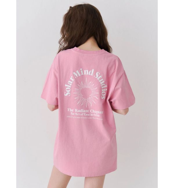 EVRIS「SOLAR MIND STUDIOS BIG Tシャツ」|Tシャツ・カットソー|ピンク