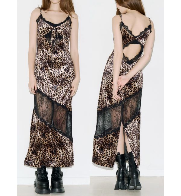 EVRIS「レースドッキングロングキャミワンピース」|ワンピース|ミックス