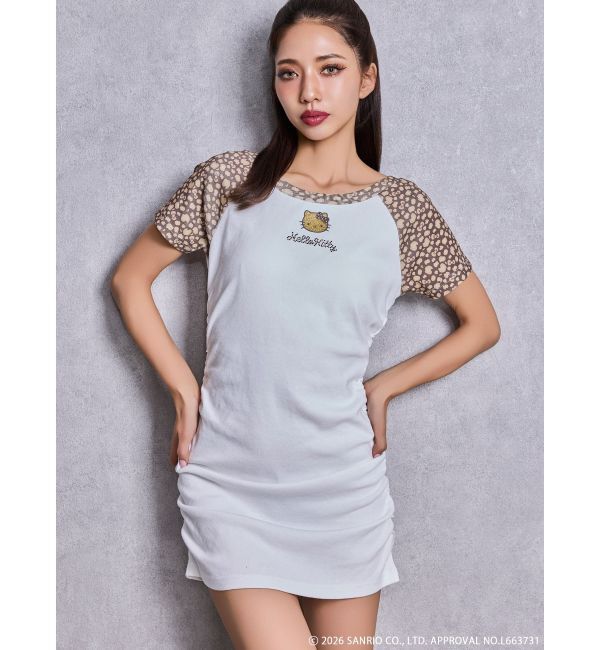 GYDA「GYDA&times;ハローキティ レオパードワンピース」|ワンピース|ベージュ